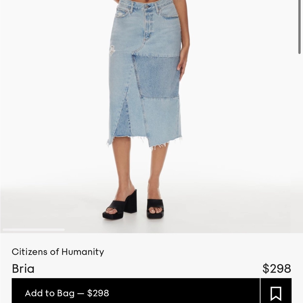 Citizens of humanity maxi denim skirt - Picture 10 of 10